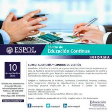 CURSO: AUDITORÍA Y CONTROL DE GESTIÓN