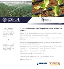 Curso: Fertirrigación y la optimización de la nutrición vegetal