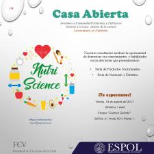 Nutri Science, Casa Abierta de Licenciatura en Nutrición