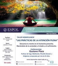 Taller mindfulness: Las prácticas de atención plena