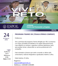 PROGRAMA TRAINEE CBC (TESALIA SPRINGS COMPANY)
