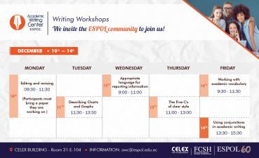 Talleres del Academic Writting Center ESPOL