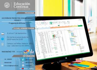 Programa: Gestión de Proyectos con Microsoft Project
