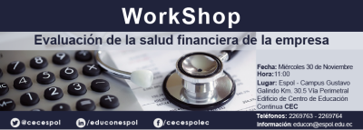 Conferencia gratuita "WorkShop: Evaluación de la salud financiera de la empresa"