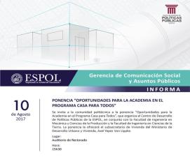 Ponencia: Oportunidades para la academia en el programa Casa para Todos