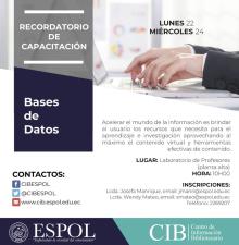 Capacitaciones uso y acceso de las bases de datos científicas