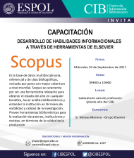 Capacitación: Desarrollo de habilidades informacionales a través de herramientas de elsevier