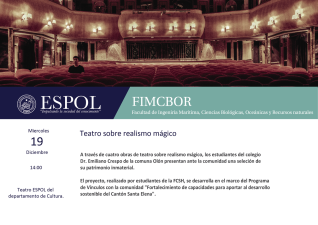 Teatro sobre realismo mágico