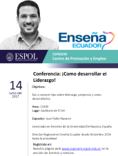 Conferencia: ¡Cómo desarrollar liderazgo!