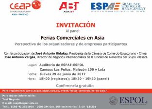 Ferias Comerciales en Asia: Perspectiva de los organizadores y de empresas participantes