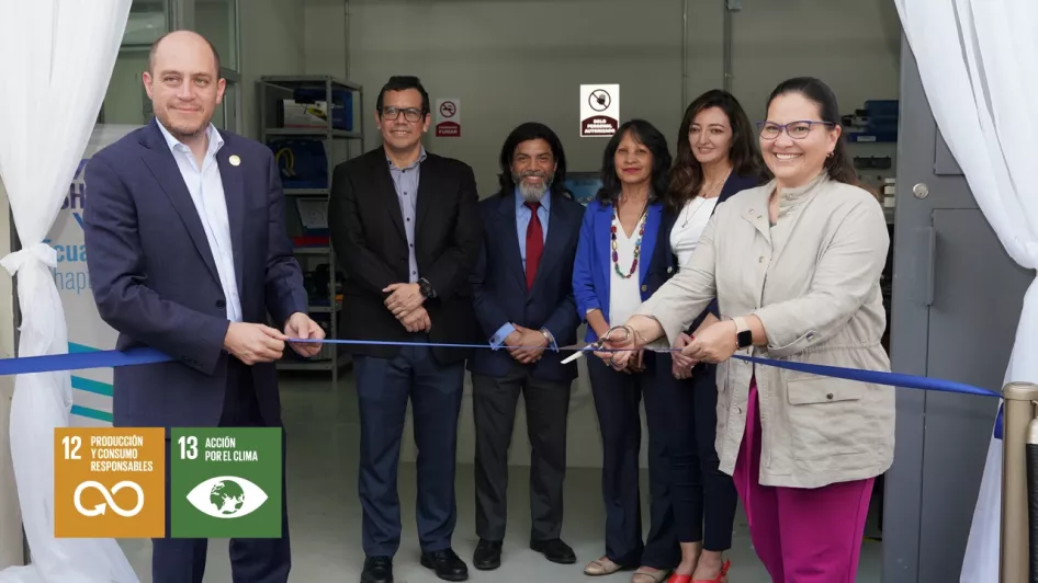 Inauguración del primer centro piloto de regeneración de refrigerantes de la ESPOL