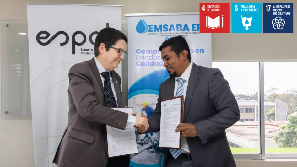 ESPOL capacita a operadores de agua de la empresa Emsaba EP