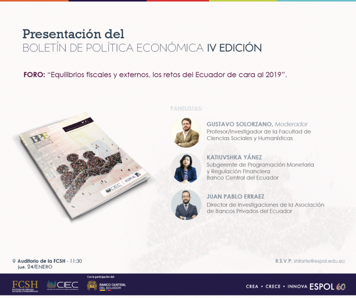 Presentación del Boletín de Política Económica IV edición