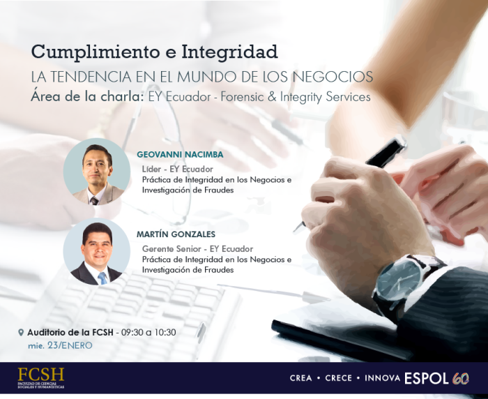 Charla: Cumplimiento e integridad, la tendencia en el mundo de los negocios