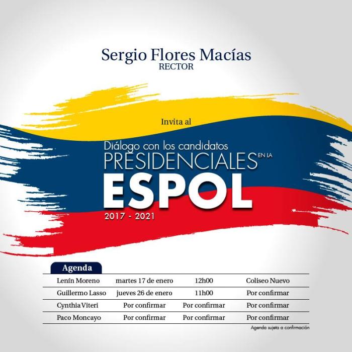 Diálogo con los Candidatos Presidenciales en la ESPOL 2017-2021