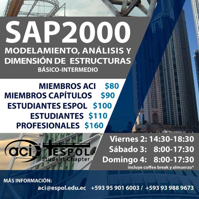 Curso: Modelamiento, análisis y dimensión de estructuras con SAP 2000, nivel básico - intermedio