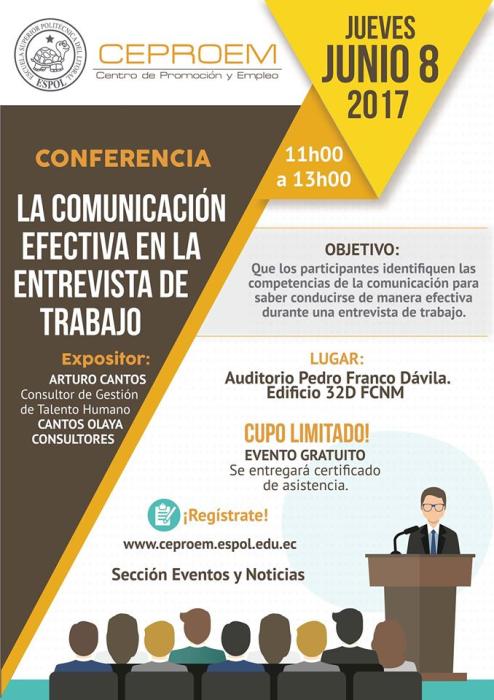 Conferencia: La comunicación efectiva en la entrevista de trabajo