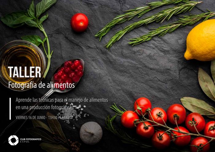 Taller: Fotografía de alimentos 