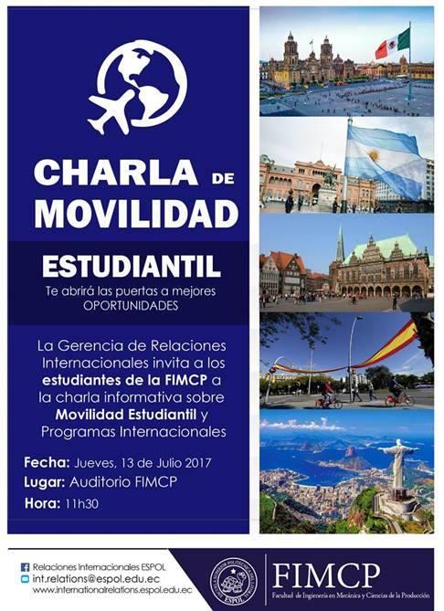 Charla de movilidad estudiantil