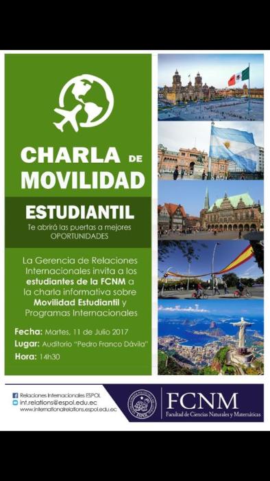 Charla de movilidad estudiantil