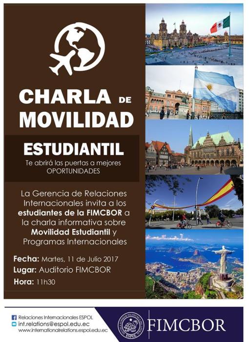 Charla de movilidad estudiantil