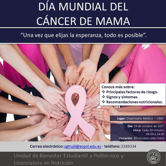 Charla por el Día Mundial del Cáncer de Mama