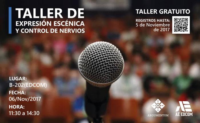 Taller de expresión escénica y control de nervios