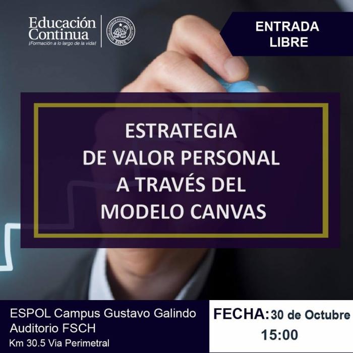 Charla: Estrategia del valor personal a través del modelo canvas