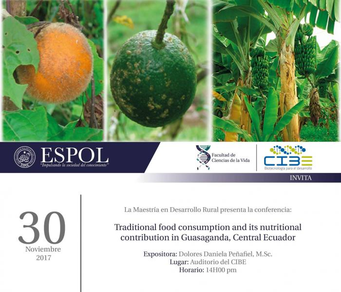 Conferencia: Traditional food consumption and its nutritional contribution in Guasanda , central Ecuador