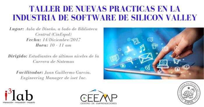 Taller de nuevas prácticas en la industria de software de Silicon Valley