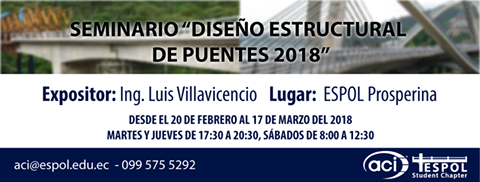 Seminario: Diseño estructural de puentes 2018