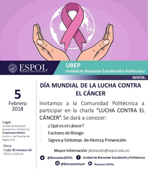 Charla: 'Lucha contra el Cáncer'