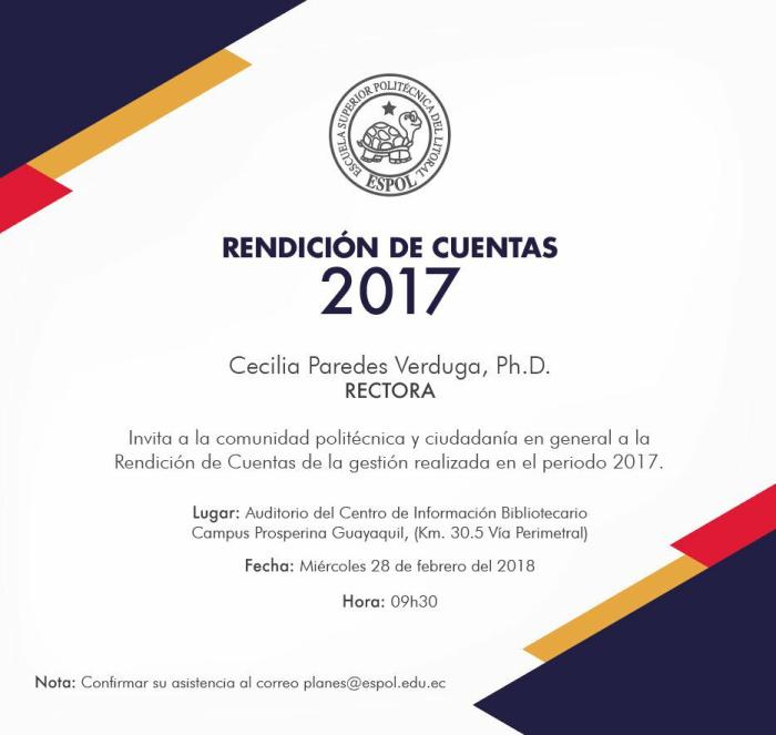 Rendición de cuentas 2017