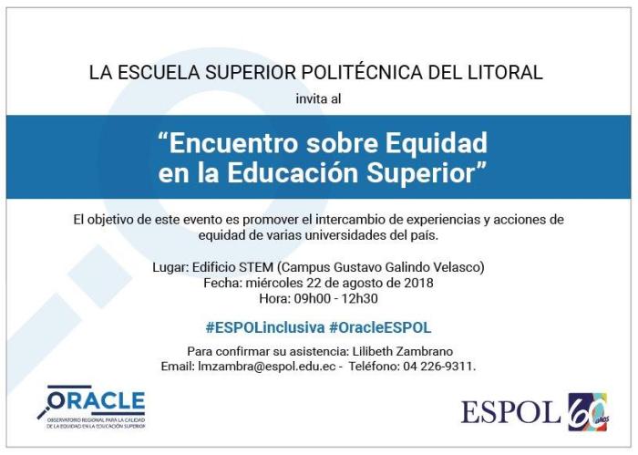 Encuentro sobre equidad en la educación superior