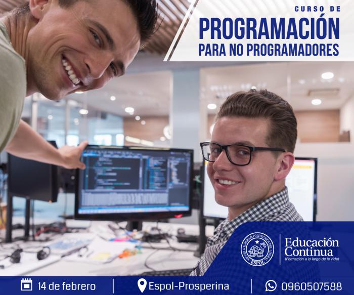 Curso Programación para no programadores CEC ESPOL