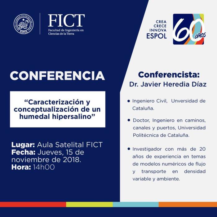 Conferencia: Caracterización y conceptualización de un humedal hipersalino