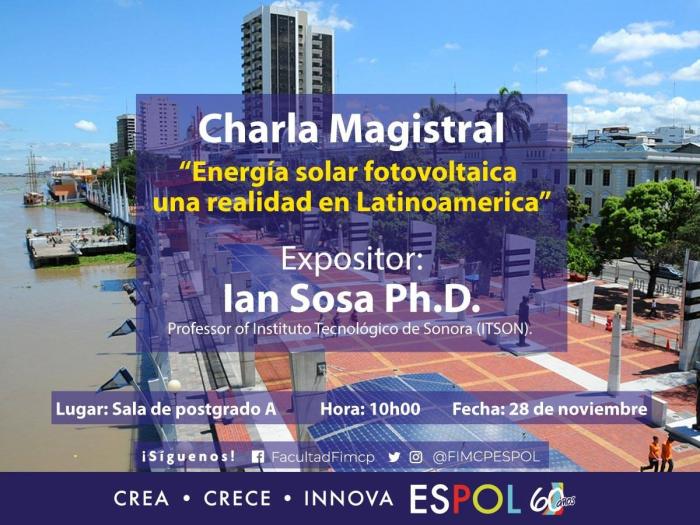 Charla: Energía solar fotovoltáica, una realidad en Latinoamérica