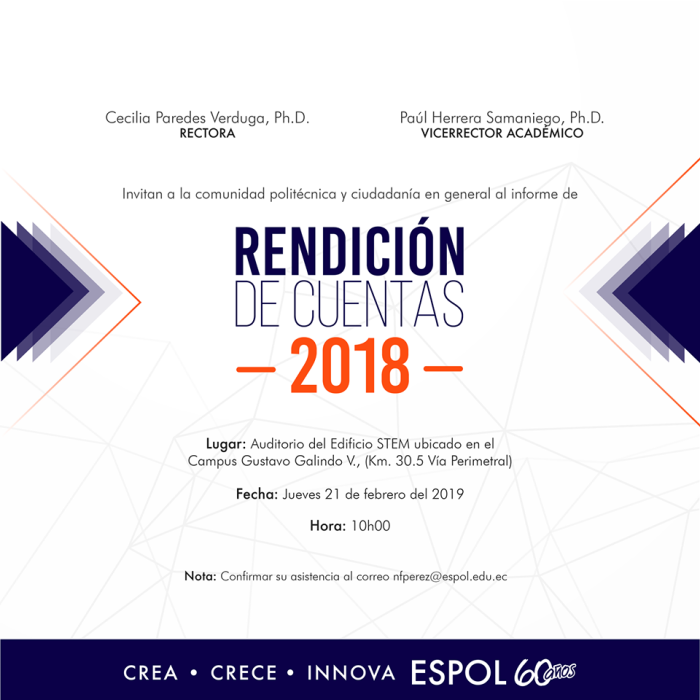 Rendición de Cuentas 2018