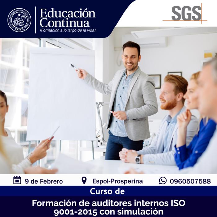 Curso Auditor internos ISO 9001:2015 con simulación