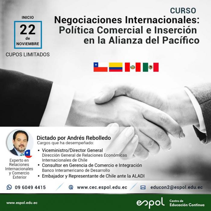 Curso: Negociaciones internacionales, Política comercial e inserción en la Alianza del Pacífico 