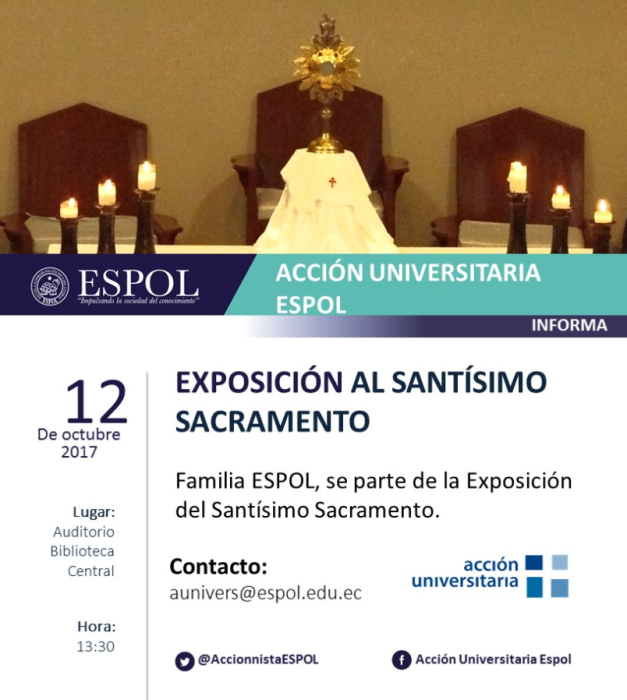 Exposición al Santísimo Sacramento