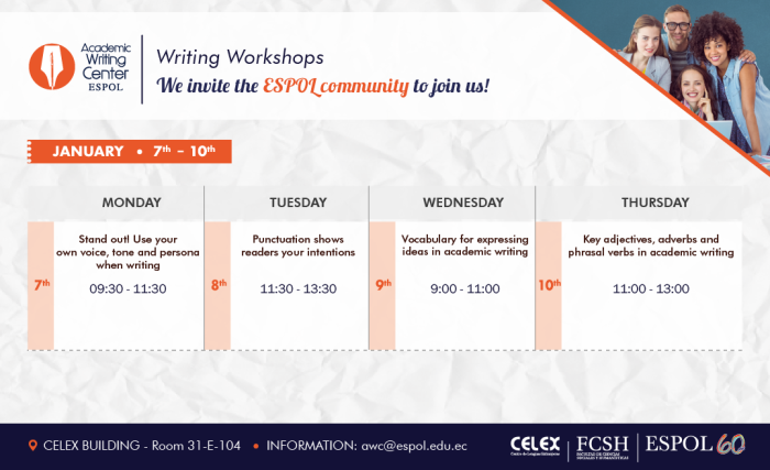 Writing workshops