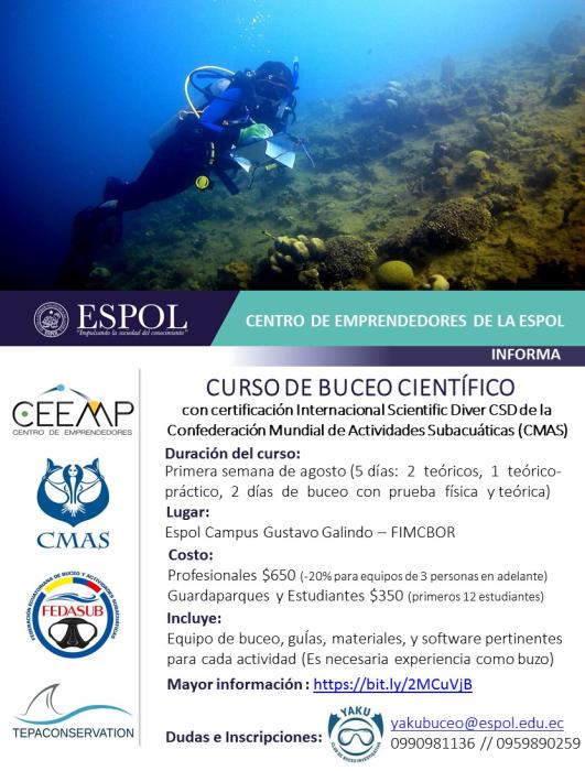 Curso de Buceo Científico