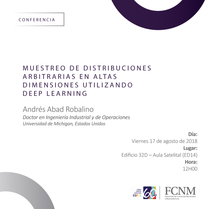 Conferencia: Muestreo de distribuciones arbitrarias en altas dimensiones utilizando deep learning