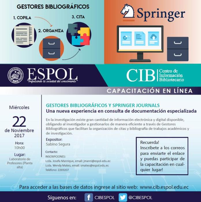 Capacitación: Acceso y uso de base de datos de información científica