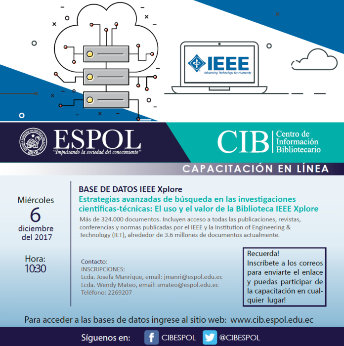 Capacitaciones uso y acceso de las bases de datos científicas