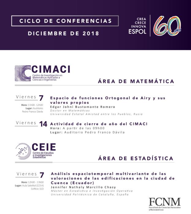 Ciclo de conferencias CIMACI FCNM