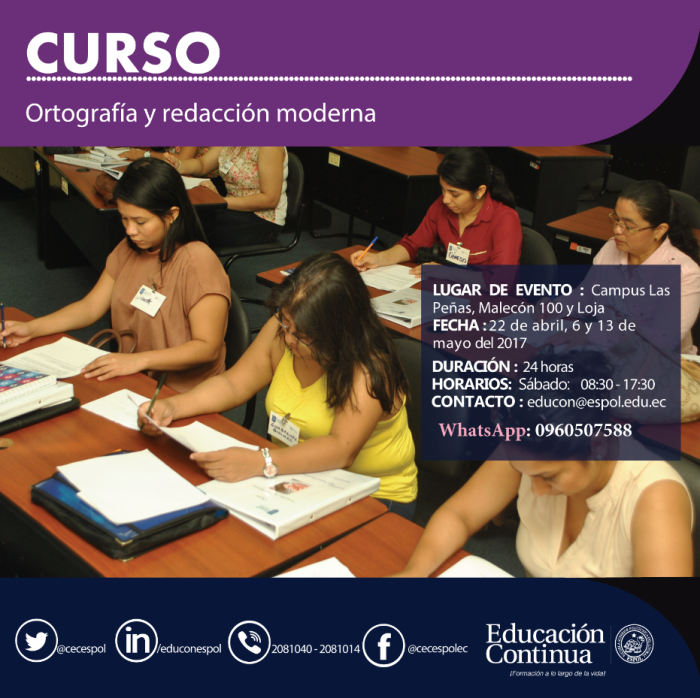 CURSO DE ORTOGRAFÍA Y REDACCIÓN MODERNA