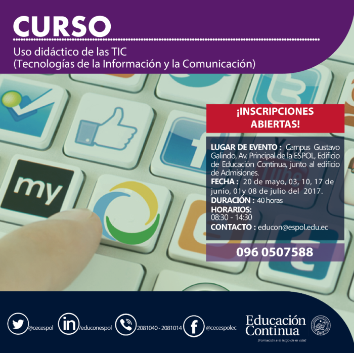 CURSO DE USO DIDÁCTICO DE LAS TIC