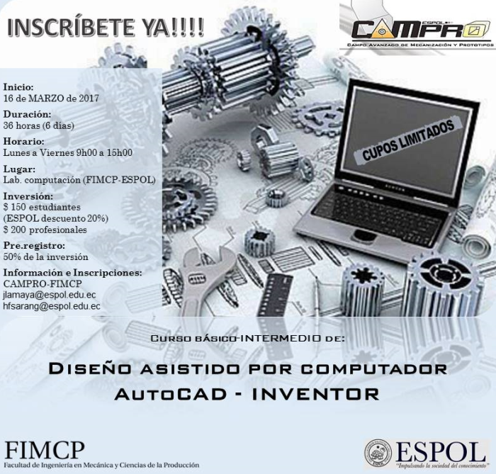 Curso Básico - Intermedio de Diseño Asistido por Computador AutoCAD - Inventor